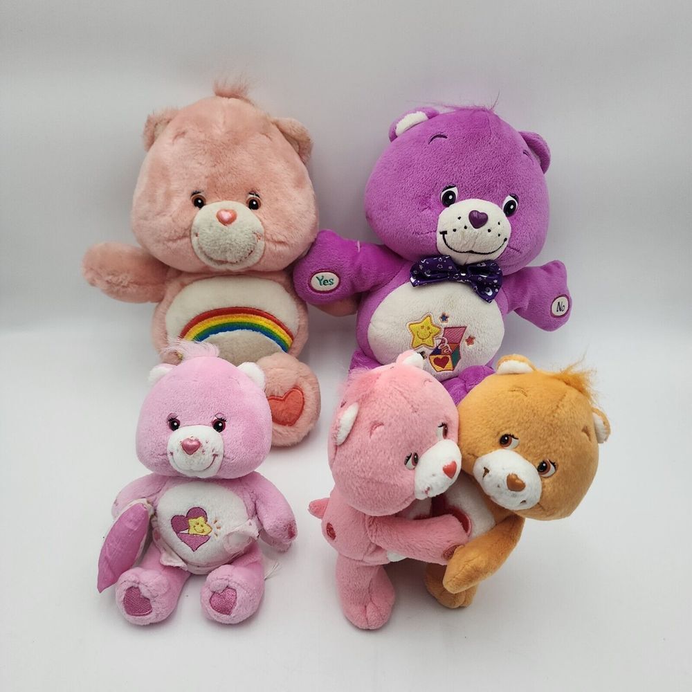 Vintage Care Bears Plush Lot‎ Of 4 Surprise Bear  Baby Hug bear READ DESCRIPTION